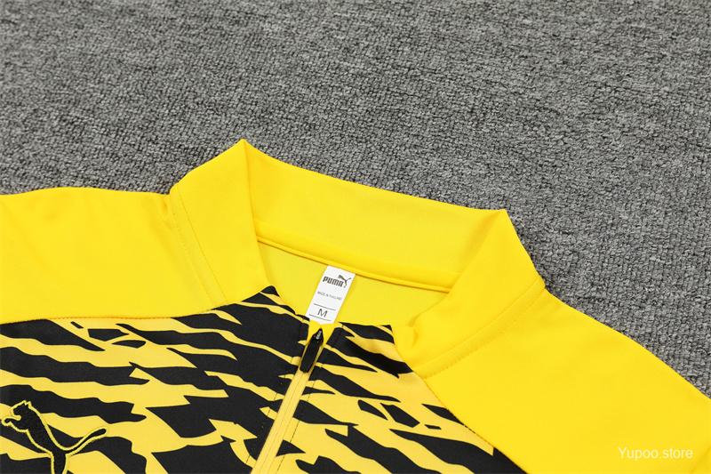 Ensemble de survêtement Dortmund Half-Zipper "Yellow" 2024/2025