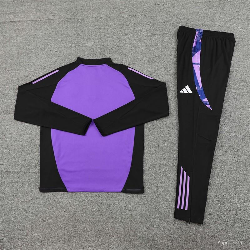 Ensemble de survêtement Allemagne Half-Zipper "Purple" 2024