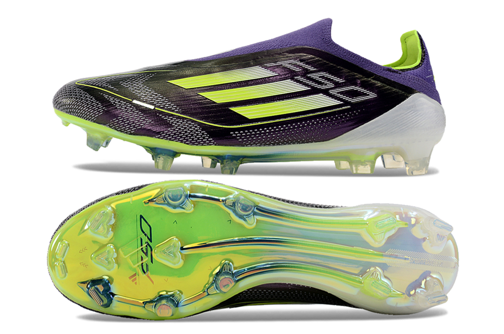 Adidas F50 Elite Laceless FG " Purple & Green"