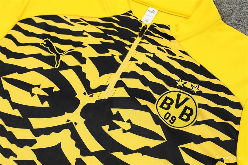 Ensemble de survêtement Dortmund Half-Zipper "Yellow" 2024/2025