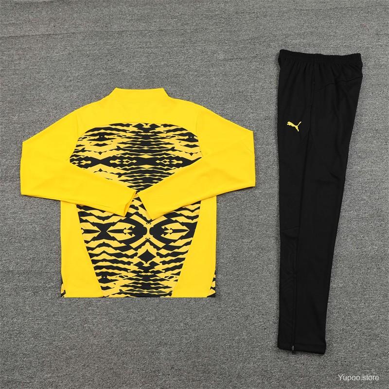 Ensemble de survêtement Dortmund Half-Zipper "Yellow" 2024/2025