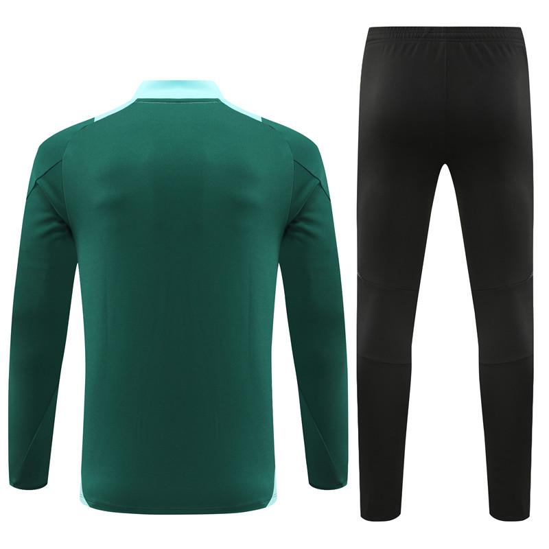 Ensemble de survêtement Manchester United Half-Zipper "Black & Green " 2024/2025