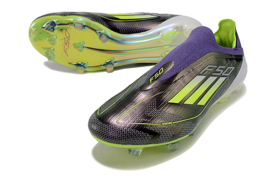 Adidas F50 Elite Laceless FG " Purple & Green"