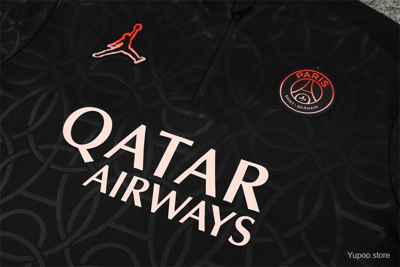 Ensemble de survêtement PSG Jordan Half-Zipper "Black" 2024/2025