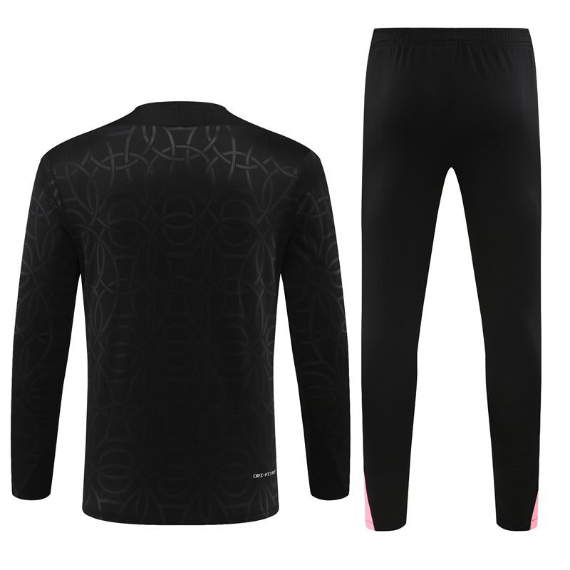 Ensemble de survêtement PSG Jordan Half-Zipper "Black" 2024/2025