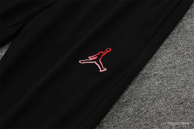 Ensemble de survêtement PSG Jordan Half-Zipper "Black" 2024/2025
