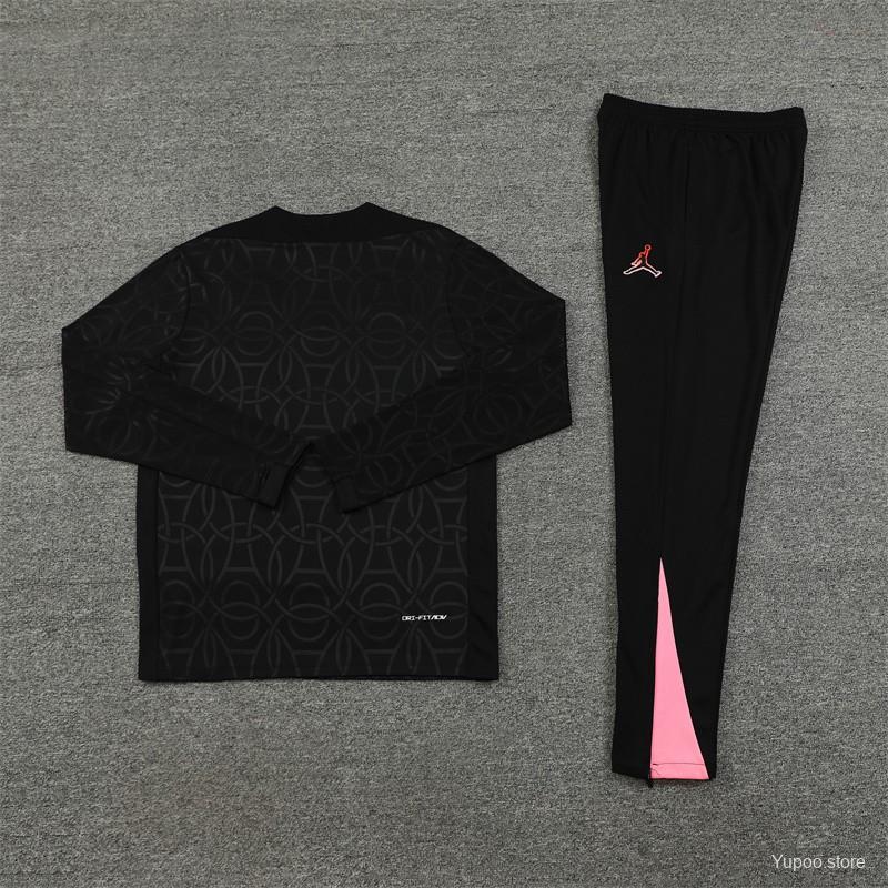 Ensemble de survêtement PSG Jordan Half-Zipper "Black" 2024/2025